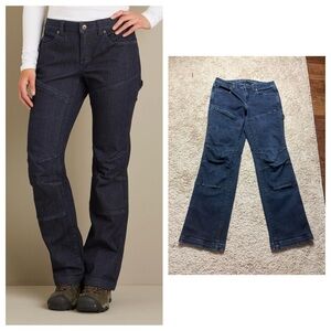 Duluth Trading Co Women Sz 8 Curve-setter Waistband double flex chapped jeans